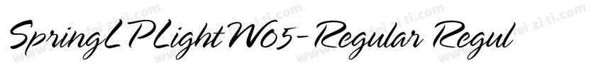 SpringLPLightW05-Regular Regular字体转换